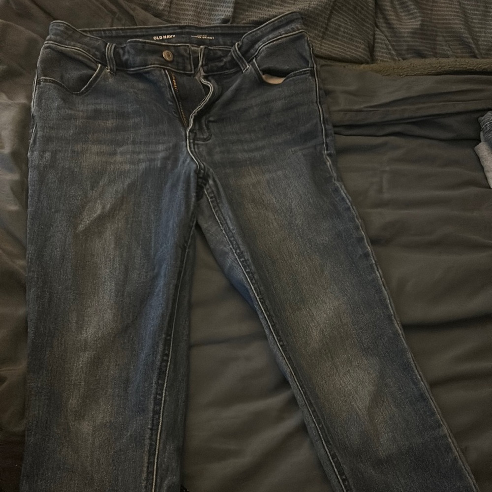 Old navy dark blue skinny jeans